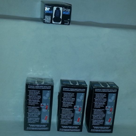 ZIP SWITCH E370567 SEAT DESIGN INSERT, GREY SKULLZ - Picture 2 of 3